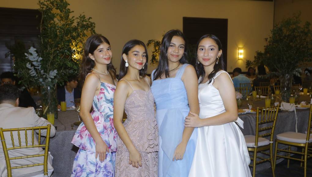 Aisha Mole, Diosana Montesinos, Isabella Membreño y María Rodríguez