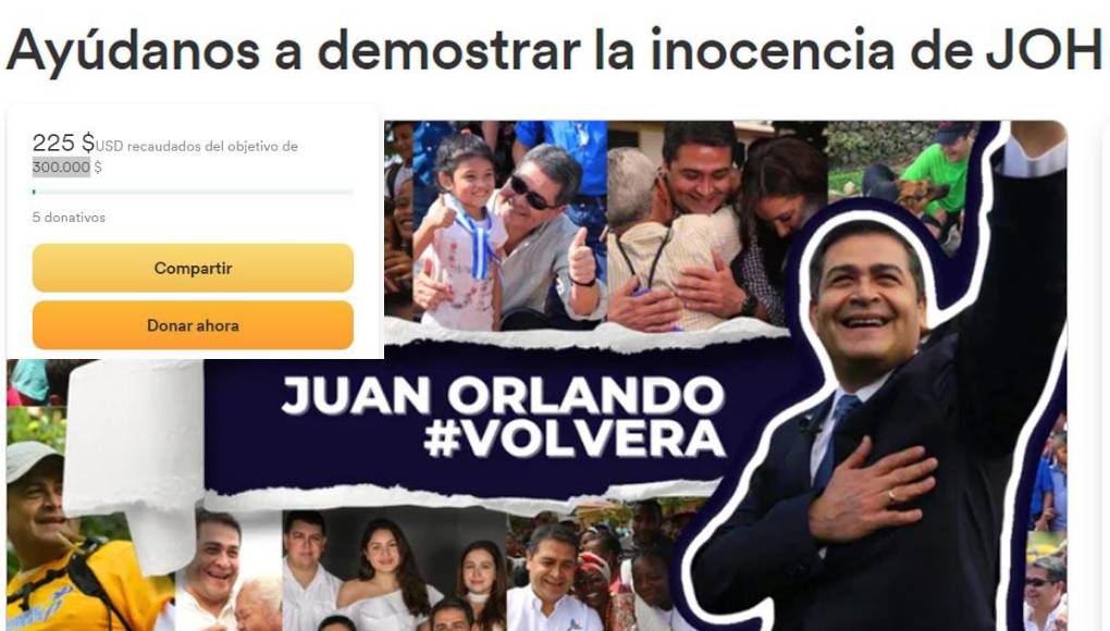 Familia de JOH pide dinero para contratar equipo de abogados