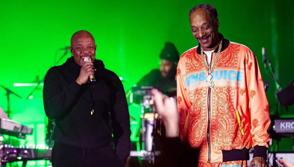 Dr. Dre y Snoop Dog formaron parte de la rumba.