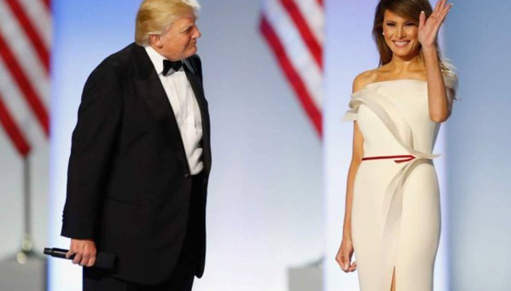 Melania Trump, la dama de blanco