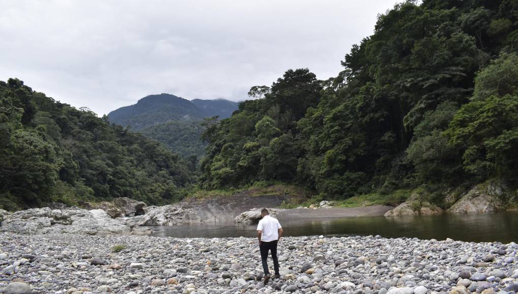 Toda esta parte del río Cangrejal está dentro del Parque Nacional Nombre de Dios. 