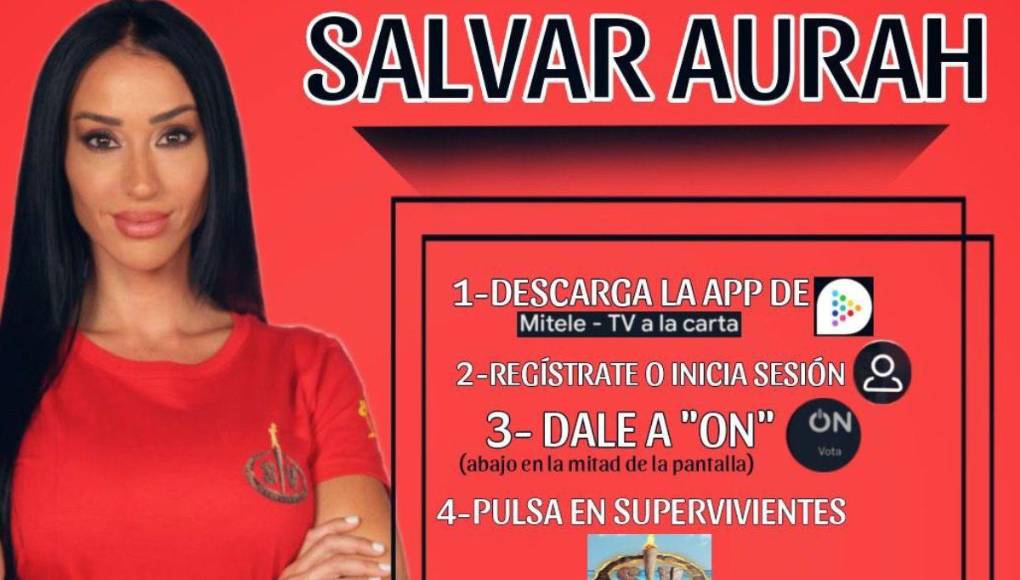 Aurah sufrió una aparatosa caída en plena grabación que se realiza en los Cayos Cochinos, Honduras. 