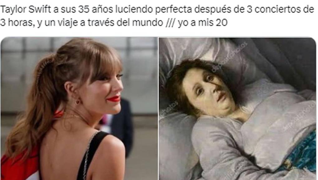 Taylor Swift también fue protagonista de los memes en el Super Bowl 2024 que jugaron Kansas City Chiefs y San Francisco 49ers en el Allegiant Stadium de Las Vegas.
