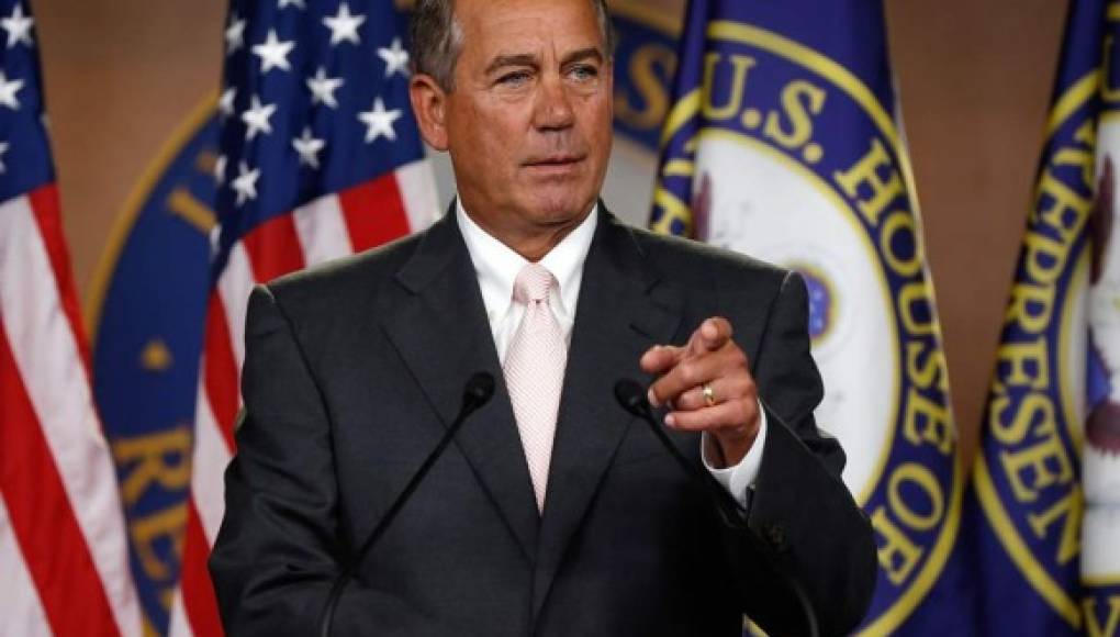 Boehner no dará a Obama 'cheque en blanco' para afrontar crisis de niños