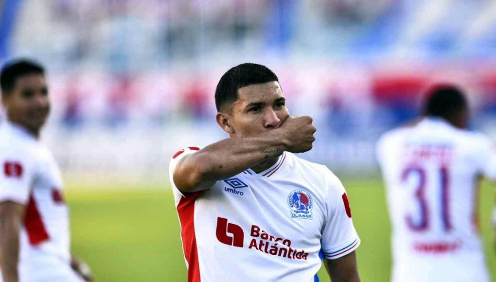 La celebración de Kevin López tras su segundo gol del Torneo Clausura 2024.