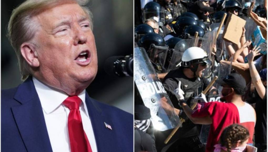 Trump advierte que parará 'en seco' a saqueadores mientras siguen protestas contra el racismo en EEUU