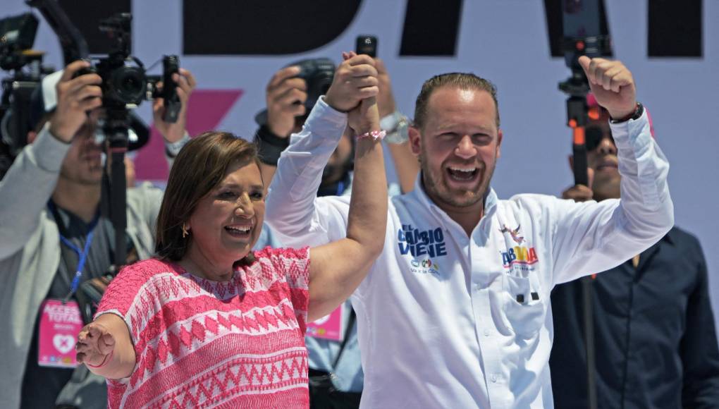 La precedió en la plataforma Santiago Taboada, candidato a la alcaldía (jefe de gobierno) de Ciudad de <b>México</b>, que intenta arrebatar a la izquierda su bastión capitalino.