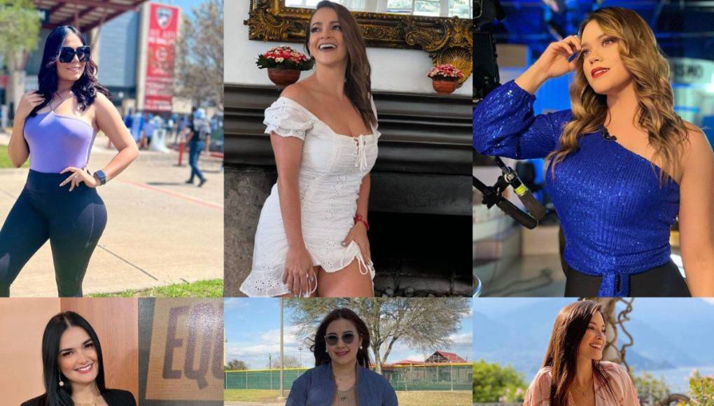 Las lindas periodistas deportivas de Honduras y Costa Rica.