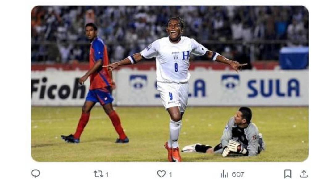 Everardo Herrera recuerda al hondureño Carlos Pavón un día antes del duelo ante la “H”. “El que hizo sufrir a Costa Rica”.