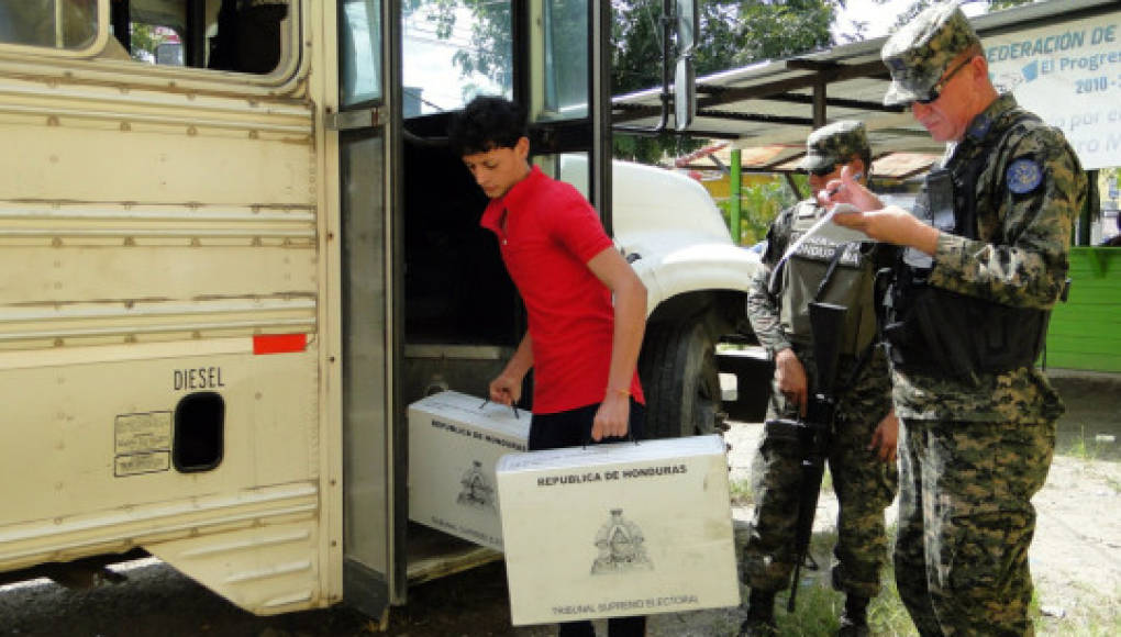 Material electoral ya está distribuido en 17 departamentos de Honduras