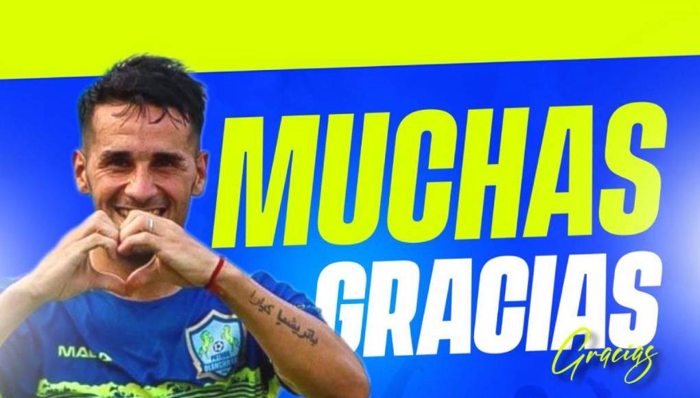 Olancho FC comenzó con la barrida y anunció la salida del atacante argentino Federico Selecchia. 