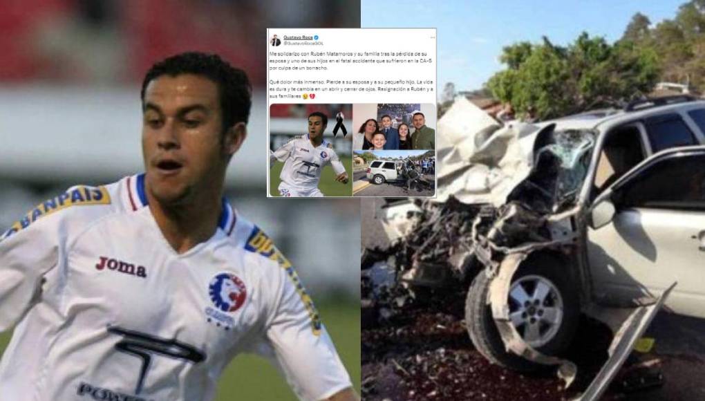 Rubén Matamoros sufrió otra dura noticia tras confirmarse la muerte de su hijo menor tras el accidente en que había perdido a su esposa. Prensa hondureña y club mostraron su solidaridad y apoyo.