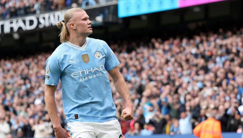 Erling Haaland: El noruego del Manchester City se ubica en el tercer puesto con 27 goles.