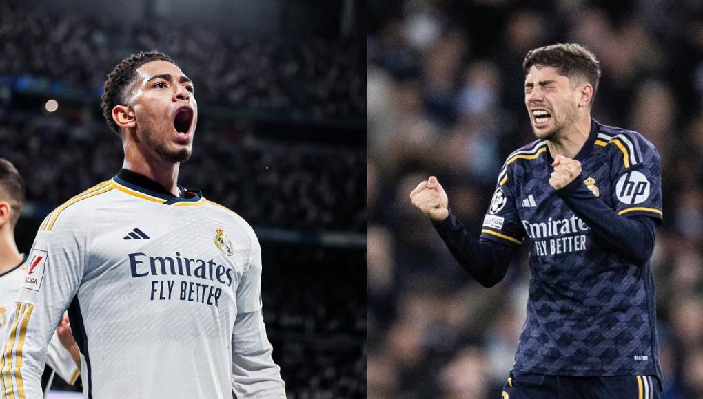 Centrocampistas: Jude Bellingham y Fede Valverde.