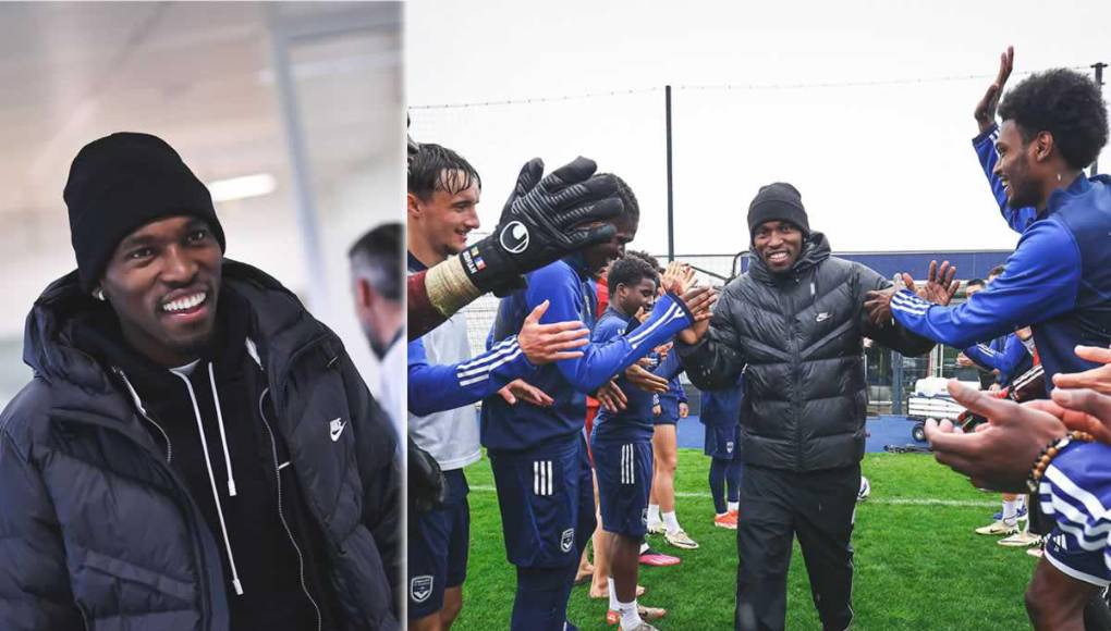 El delantero hondureño Alberth Elis reapareció tras sufrir un grave traumatismo craneoencefálico el pasado 24 de febrero y visitó a sus compañeros del Girondins de Burdeos que lo recibieron con mucho cariño.