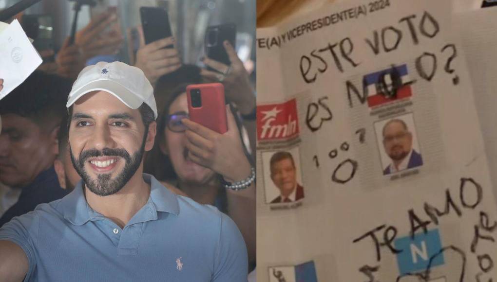 El presidente de El Salvador, Nayib Bukele, reclamó recientemente en sus redes sociales por peculiares votos que dejaron sus seguidores en las urnas de las pasadas elecciones.