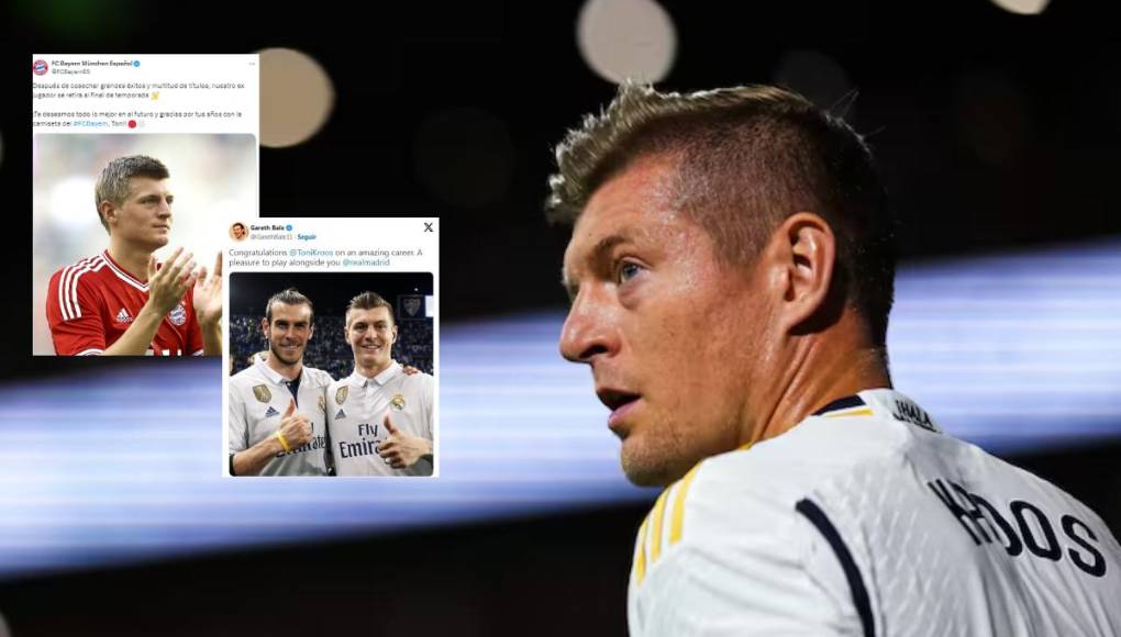 Toni Kroos anunció este martes su retiro del fútbol a final de temporada y así reaccionaron sus compañeros, exjugadores del Real Madrid y exequipos.