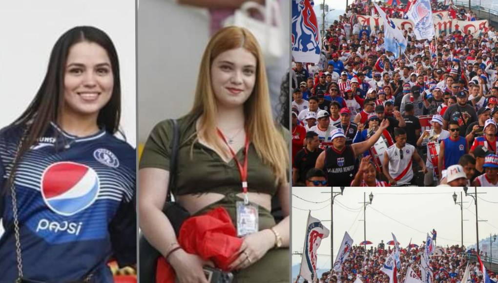Las mejores fotos del ambiente y las bellas chicas presentes en el Estadio Nacional previo al Olimpia vs Motagua.