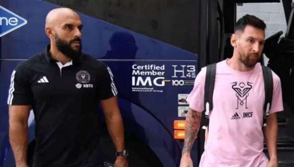 Yassine Cheuko es el encargado de mantener la seguridad de Lionel Messi en todo momento