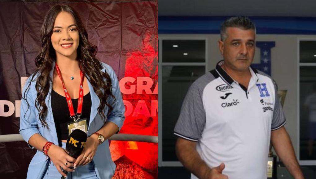 La bella comunicadora ha sido un gran apoyo para el acutal técnico del Motagua y exseleccionador de Honduras.