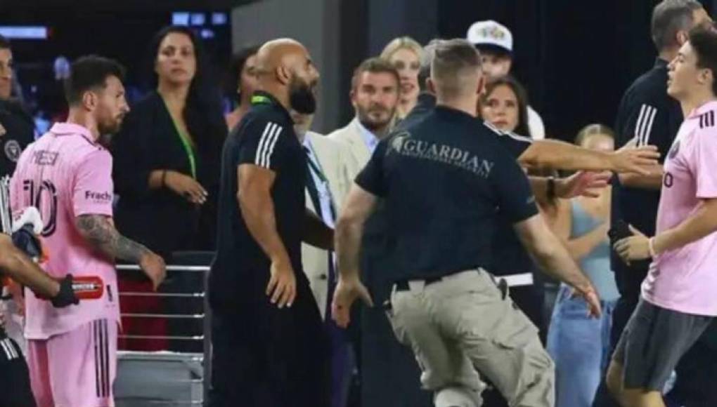 El famoso guardaespaldas que nunca se separa de Messi, esta vez si fue “separado”.