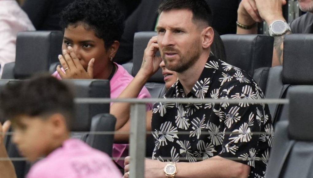 Messi estuvo en las graderías viendo el Inter Miami vs Nashville. 
