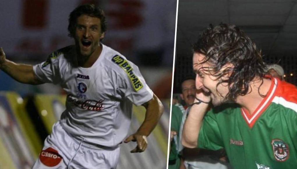 Mauricio Pacini: El exgoleador argentino es parte de la selecta lista de jugadores que vistieron las camisetas de los cuatro grandes del fútbol hondureño. Con Marathón logró convertirse en una artillero y en Olimpia también celebró.