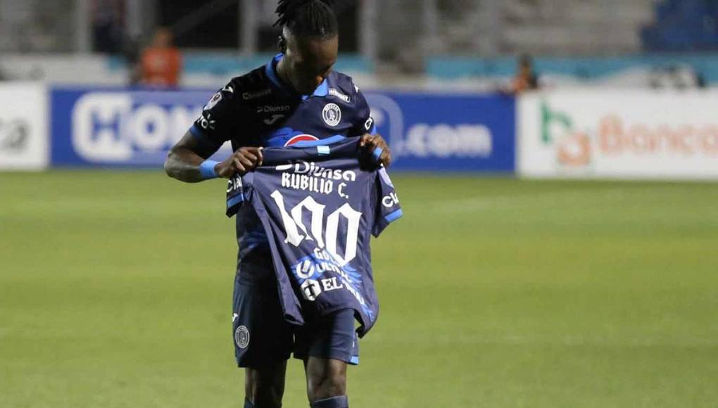 Rubilio Castillo llegó a los 100 goles con la camiseta del Motagua en la Liga Nacional de Honduras. 