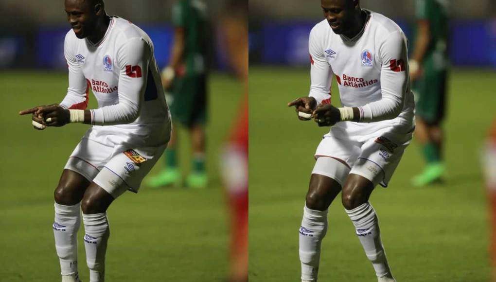 El bailecito de Yustin Arboleda tras su doblete contra Marathón, su exequipo.