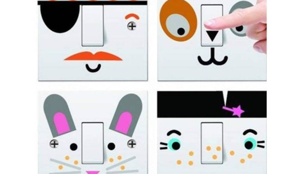 Originales ideas para decorar los interruptores de tu casa