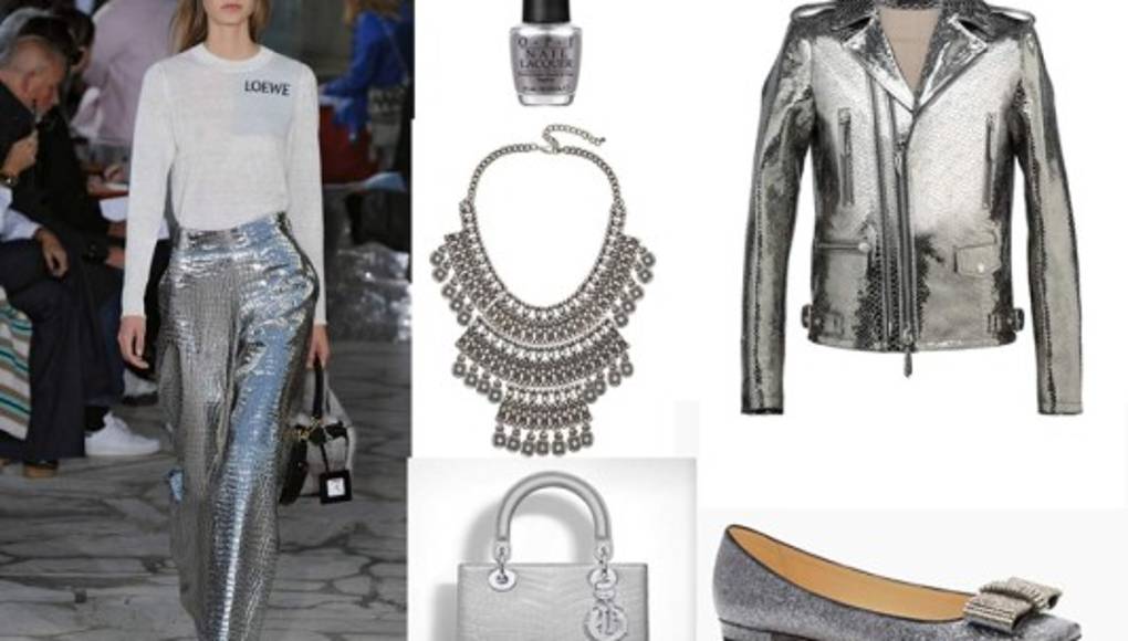 Destellos plateados y metalizados