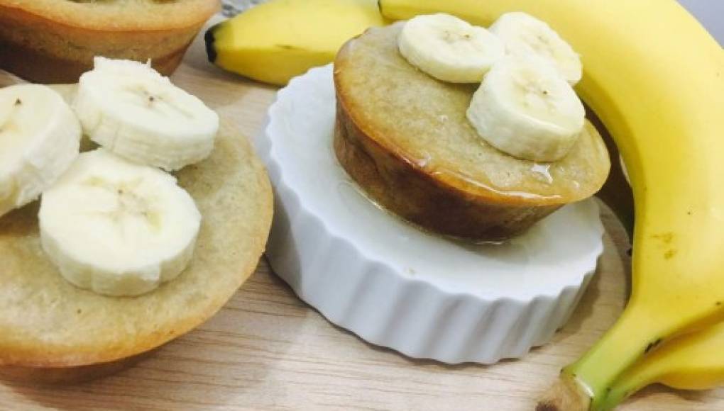 Cómo hacer muffins de banano  