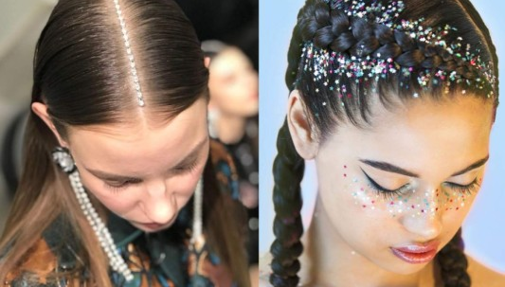 A brillar con 'glitter hair”