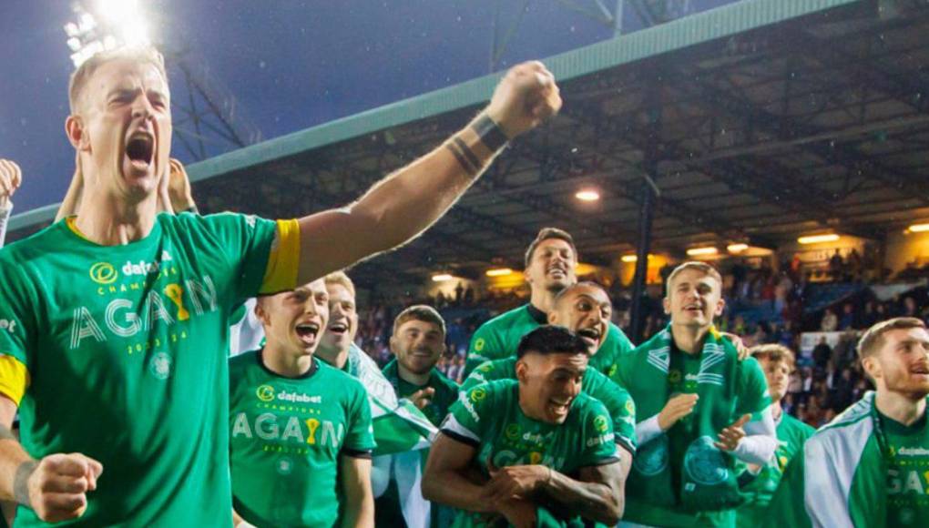 Luis Palma se robó el show en los festejos del Celtic. 