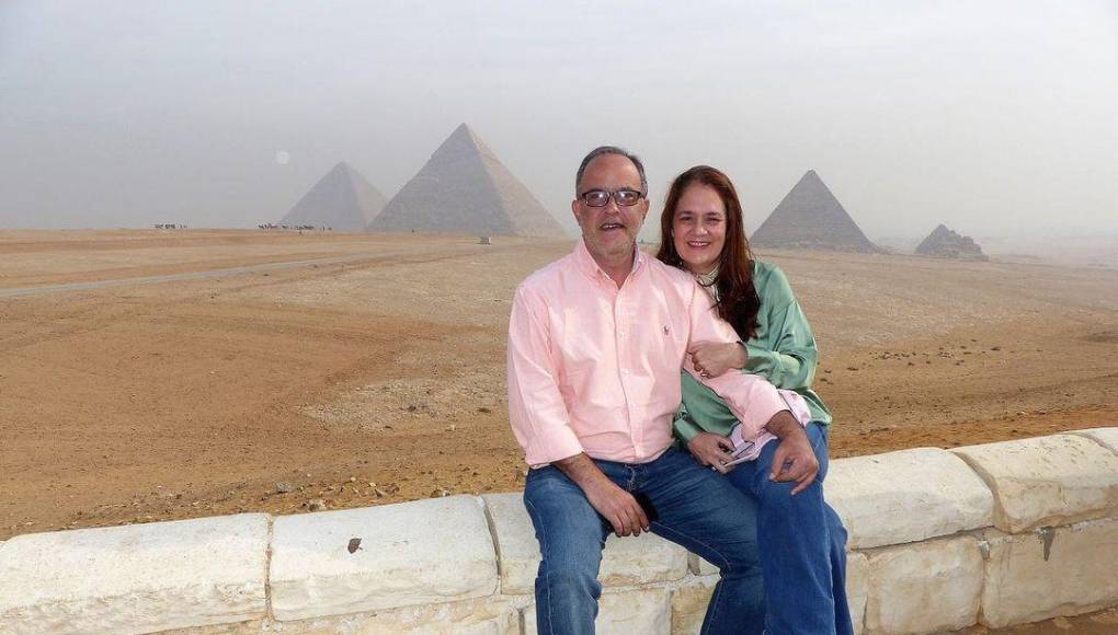 Karen Celebertti y su esposo Martín Argüello.