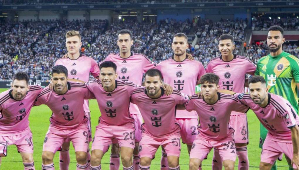 El 11 titular del Inter Miami que enfrentó al Monterrey. El ausente fue el hondureño David Ruiz ya que en la ida fue expulsado.