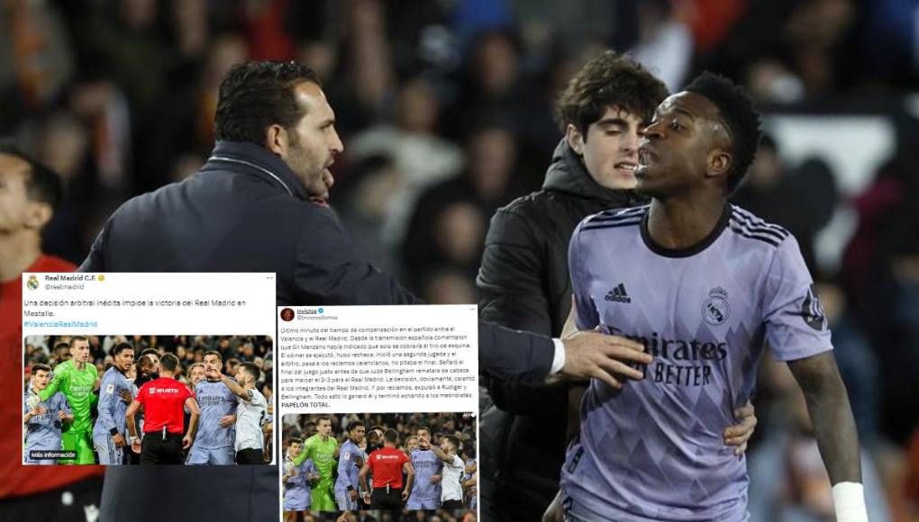 Real Madrid igualó 2-2 ante el Valencia, sin embargo, la polémica se hizo presente cuando Gil Manzano, árbitro central, pitó el final del partido cuando Bellingham anotaba la remontada. Así reaccionaron medios y periodistas. 