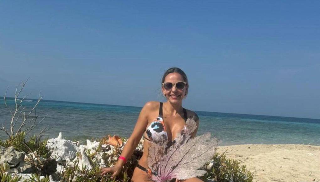 Taly Ávila es la bella esposa del entrenador Tota Medina del Marathón. La dama deslumbró en los Cayos Cochinos.