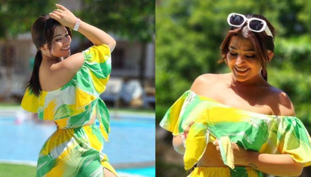 La presentadora se encuentra en Roatán disfrutando de sus vacaciones. 