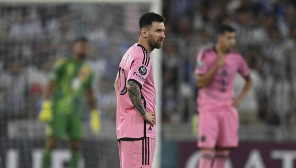 Messi vivió una noche de terror en la Copa de Campeones de Concacaf.