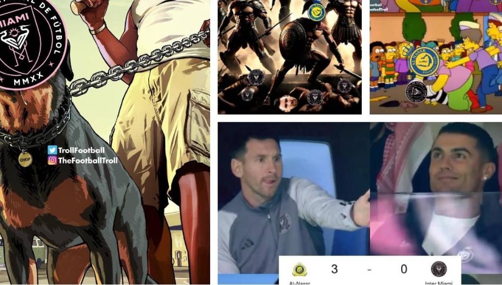 El Inter Miami de Messi fue humillado por 6-0 ante el Al Nassr de Cristiano Ronaldo y estos fueron algunos de los jocosos memes que dejó el amistoso.