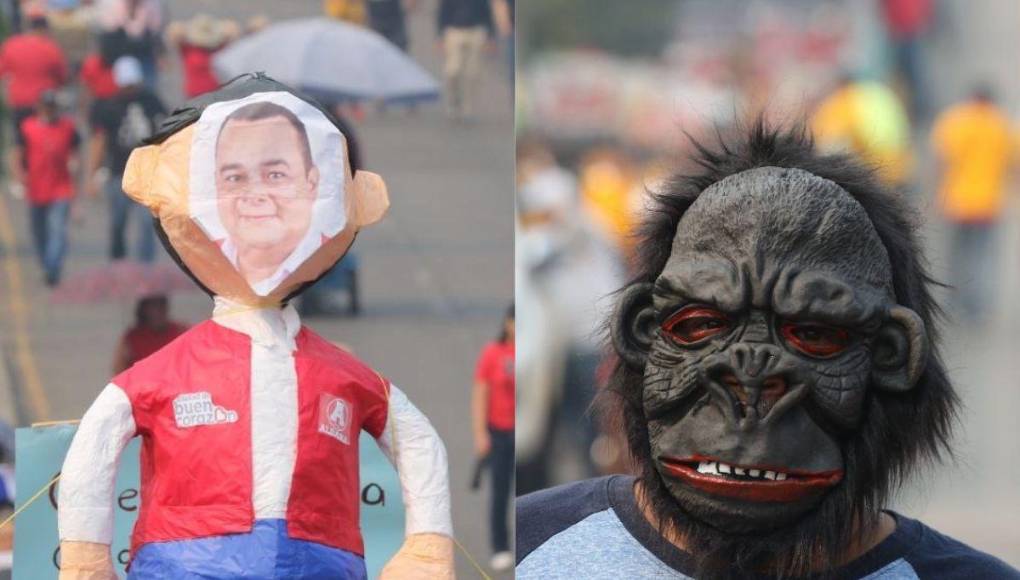 La movilización del Día del Trabajador en Tegucigalpa ha dejado curiosas imágenes. 