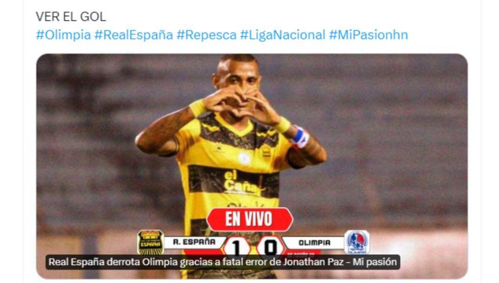 Gerardo Bustillo señaló el error de Jonathan Paz en la caída del Olimpia ante Real España. 