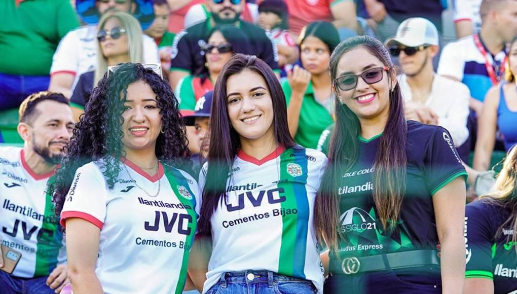 Estas guapas aficionadas del Marathón disfrutaron del triunfo del Monstruo Verde contra la Real Sociedad.