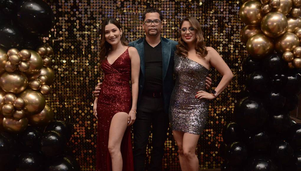 Andrea Rivera, Josué Sandoval y Andrea Amaya