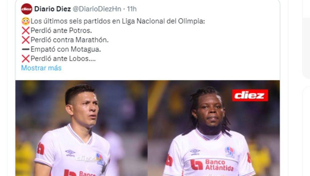 ”Olimpia está en un bajón futbolístico y eso es evidente. Igual sigue siendo favorito para avanzar”, fue el mensaje del periodista Julio Cruz.