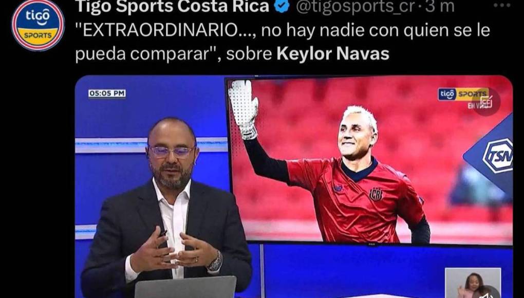 En Tigo Sports de Costa Rica confirman que no habrá y no hay nadie con quien se le pueda comparar.