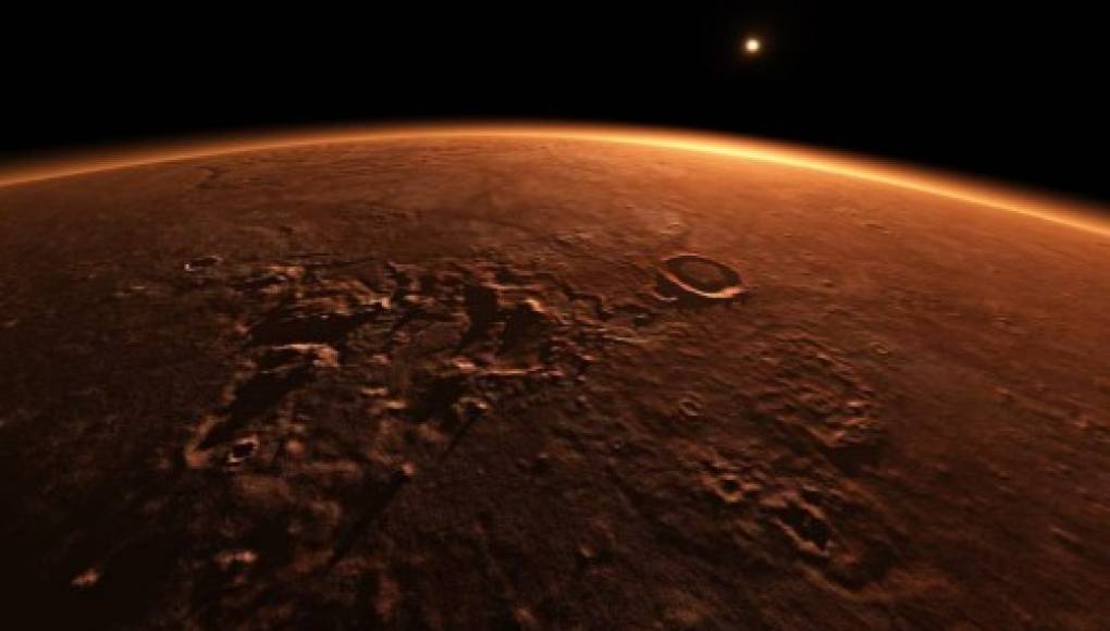 Científicos descubren vapor de agua en la atmósfera de Marte