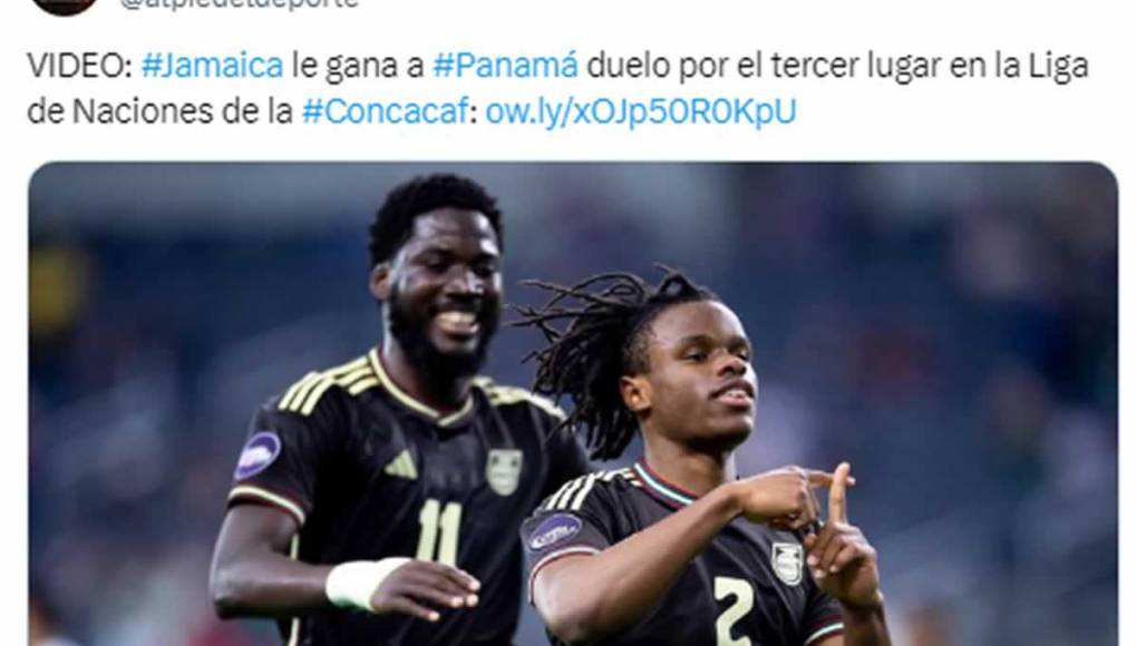 Everardo Herrera de Costa Rica destacó el triunfo que logró Jamaica contra Panamá en el partido del tercer lugar de la Liga de Naciones de Concacaf.