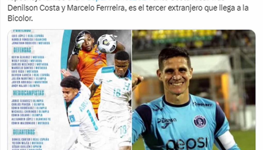 Fredy Nuila, periodista de Tigo Sports, destaca que Jonathan Rougier es el tercer extranjero que llega a la Selección de Honduras tras Denilson Costa y Marcelo Ferrreira.